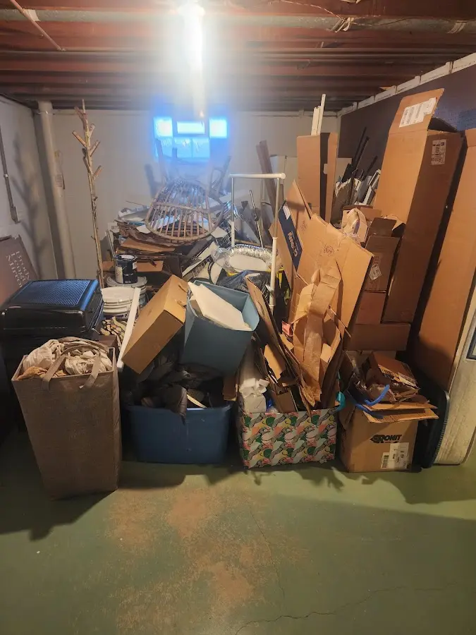 Roll-off dumpster container at job site for 15 Yard Dumpster Rental in Bardmoor